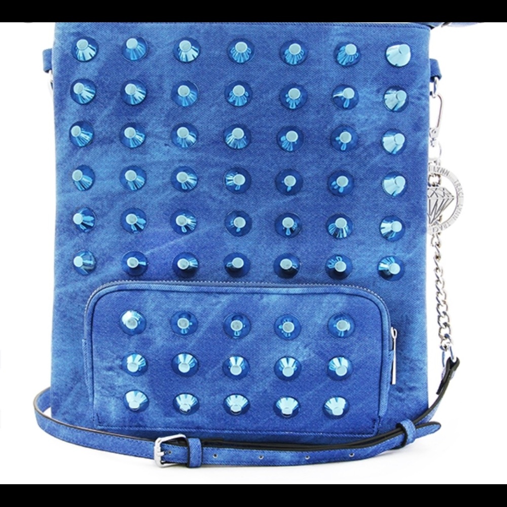 Traci Lynn Denim Tall Crossbody
